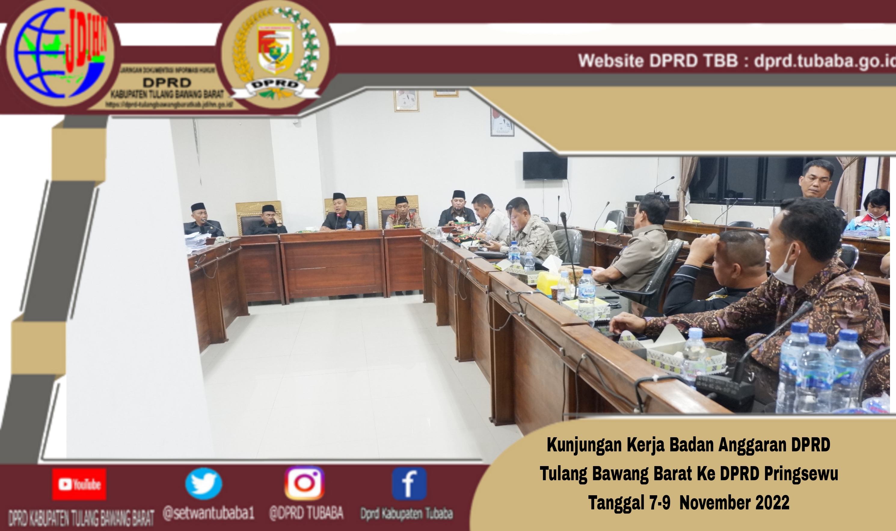 Kunjungan Kerja Badan Anggaran DPRD Tulang Bawang  Barat